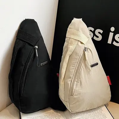Unisex Brusttasche mit Handy-Umhängeriemen, leicht, sportlicher Stil