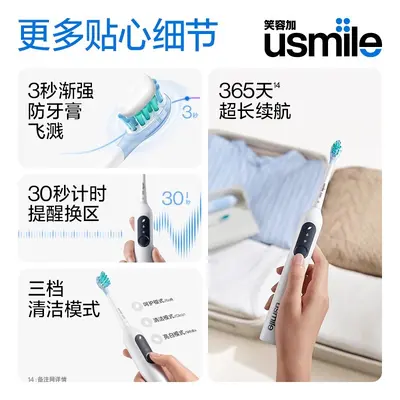 usmile P10 Electric Toothbrush, Soft Bristles, Sonic Cleaning - 5
