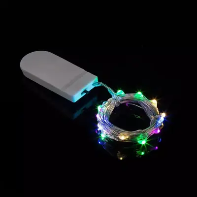 LED-Kupferdraht-Lichterkette, Knopfzelle, Weihnachtsdeko - 13