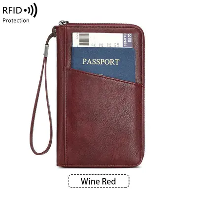 RFID passport wallet, large capacity - 9