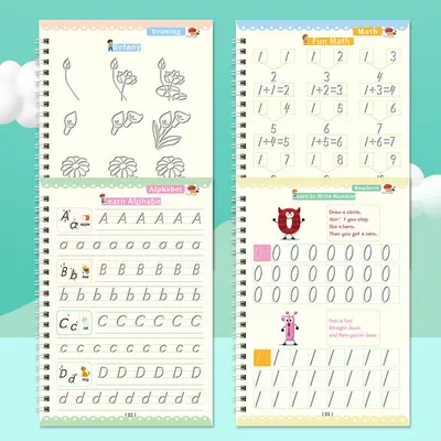 Children's English Grooved Handwriting Practice Copybook, Magic Practice Book - 3