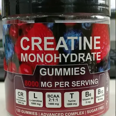 跨境现货一水肌酸软糖Creatine Monohydrate Gummies健身肌酸