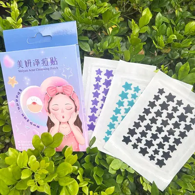 Colorful Star Pimple Patches, Makeup-Compatible Hydrocolloid Patches - 5