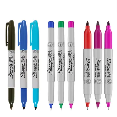 Sharpie Kalıcı Markör, Siyah, Çift Uçlu, Su Geçirmez