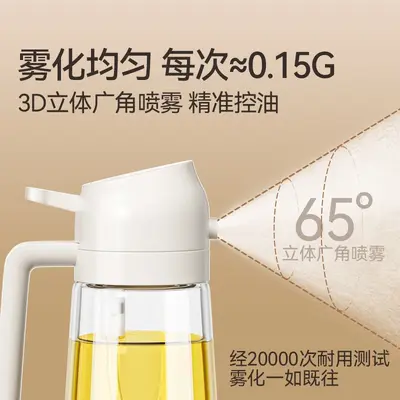 Plastic oil spray bottle 2-in-1 dual-use leak-proof design