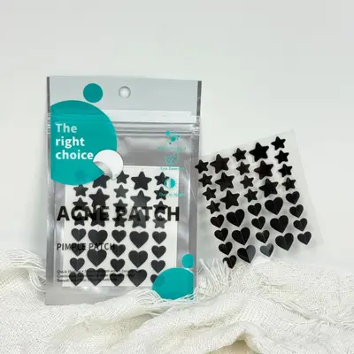 Heart and Star Pimple Patch, Makeup-Compatible, Pus-Absorbing Acne Patch - 3