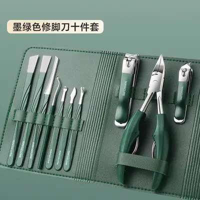 Stainless steel nail clippers, eagle beak design, ingrown toenail kit - 9