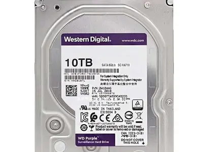 WD Surveillance Purple Hard Drive 7200 RPM Mechanical HDD 2T/4T/6T/8T/10T NVR Recording Machine Dedicated Disk - 10