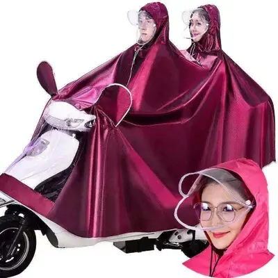 Motorcycle poncho raincoat, thick version