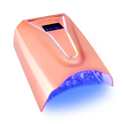 128W smart nail dryer, LED purple light, fast dry - 7