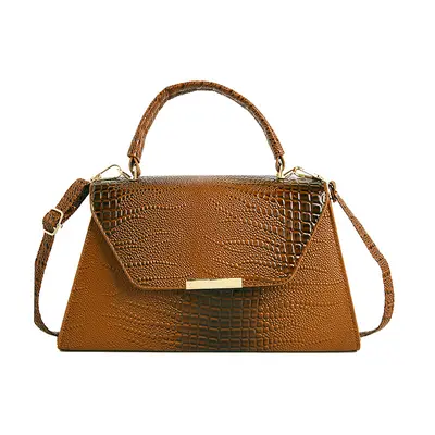 Small Crocodile Pattern Women's Handbag, Lightweight Single Shoulder Bag - 9