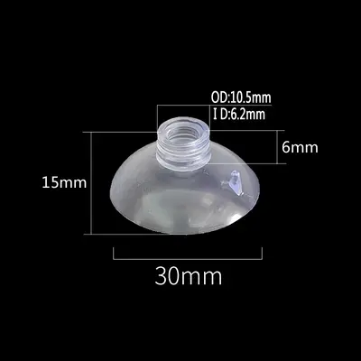 Aquarium Air Tube Suction Cups, Soft, for Heater and Power Cord - 7