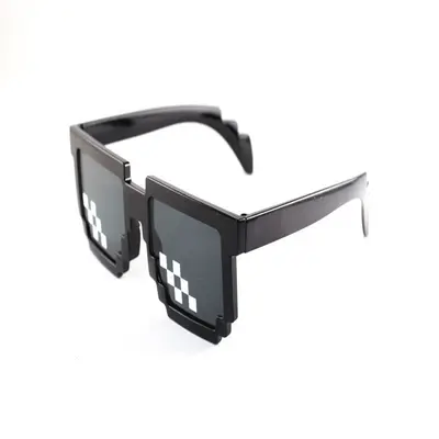 Mosaik-Sonnenbrille mit ovalem Rahmen, bunt und stilvoll - 5