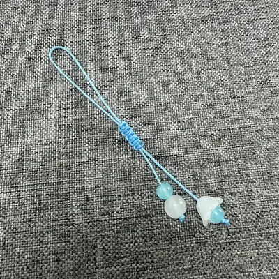 10B-5/6 handgefertigtes Webseil-Taschenanhänger mit Acrylanhänger - 12