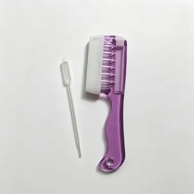 Saç derisi masaj tarağı, serum uygulayıcı, kristal tarak - 12