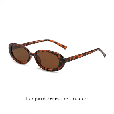 3-Pack Oval Frame Sunglasses for Women, Retro Style - 10