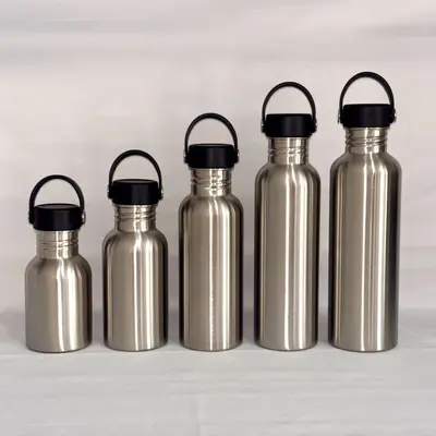 304 stainless steel water cup sports water bottle outdoor portable large capacity water bottle stainless steel single-layer American wide-mouth bottle - 11