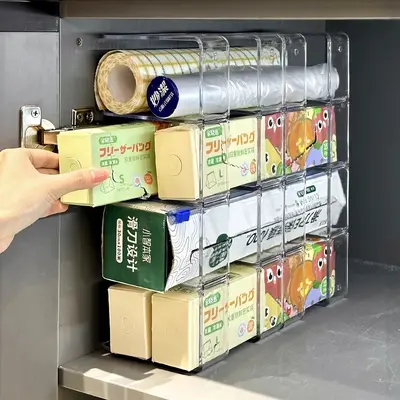 Mutfak saklama rafı çekmeceli çok katmanlı organizer - 8