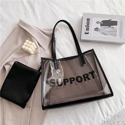 Transparente Jelly-Tote-Bag - 9