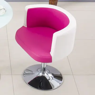 Negotiation Chair Swivel Height-Adjustable Single Small Armchair - 9