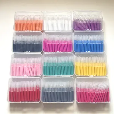 Interdental brushes, 100 pcs, orthodontic type