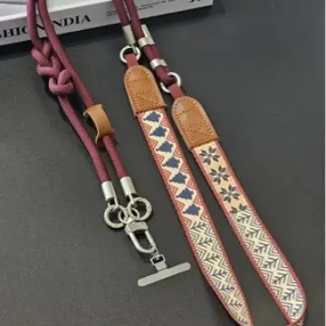Geflochtenes Handyband, verstellbar, zum Umhängen, breit und robust