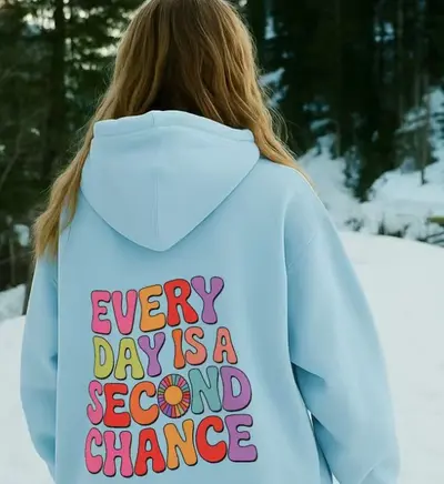 Damen-Kapuzensweatshirt mit Buchstabendruck, Frühjahr/Herbst - 8