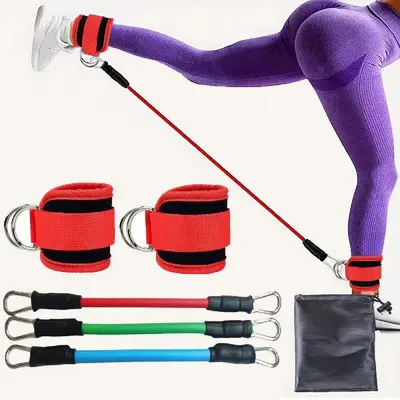Ankle Resistance Band, Leg Lift and Glute Training Strap - 4