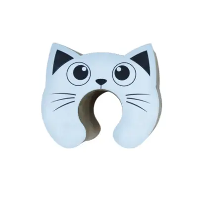 Eulenförmiges dickes Katzenkratzbrett aus Wellpappe - 11