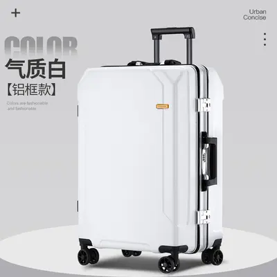 High-end luggage, rechargeable, anti-drop, durable password box, large capacity universal wheeled trolley bag, men and women's suitcase - 10