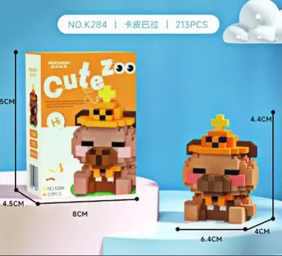 Small Particle Building Block Figure Set for Kids - 9