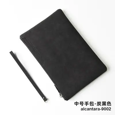 Echtleder-Herren-Clutch im Umschlagdesign, klein - 7