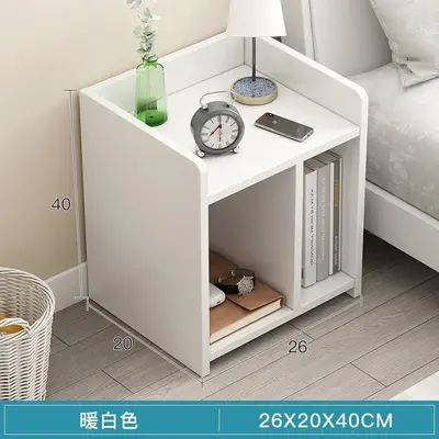 Minimalist Bedside Cabinet with Lock and Mini Drawers