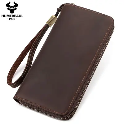 Hummer Paul Herren Clutch aus echtem Leder mit RFID-Schutz, Crazy-Horse-Leder - 8