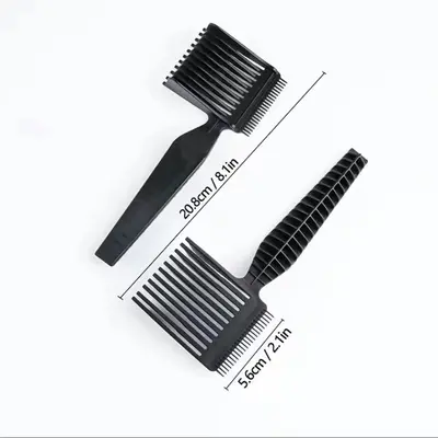 Men's Barber Fade Comb, Caliper Comb, Long Handle Clipper Comb