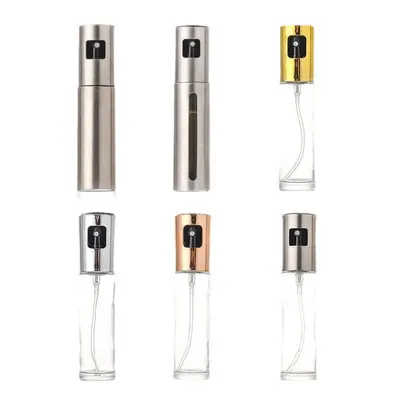 Grenzüberschreitender Großhandel Drucksprüh-Ölkanne 100ml Haushalt Speiseöl Sprühflasche Ölmengen-Kontrolle versiegelte Glasflasche - 6