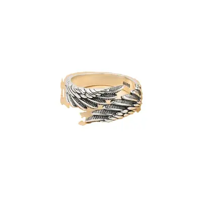 925 Silver Angel Wings Ring, Open Adjustable