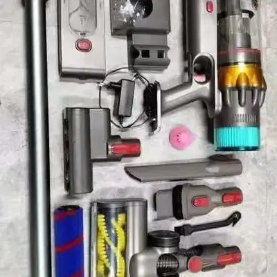 V15S Kablosuz Elektrikli Süpürge, Gül Altın, LED Zemin Emiş Başlığı