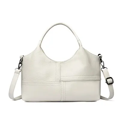 Soft Leather Women's Handbag, Lightweight Large Capacity Crossbody - 11