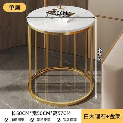 Modern Minimalist Bedside Table Light Luxury Storage Cabinet - 7