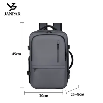 New Style Carry-on Backpack for Men, Multi-functional Expandable Business Backpack, Large Capacity Shoe Compartment, Premium Travel School Bag - 13