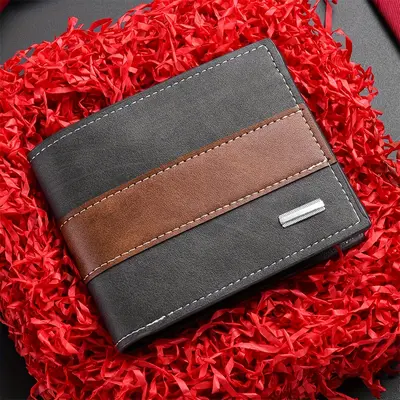 Personalized Retro Men's Coin Purse Wallet, Short Style, Large Capacity - 7