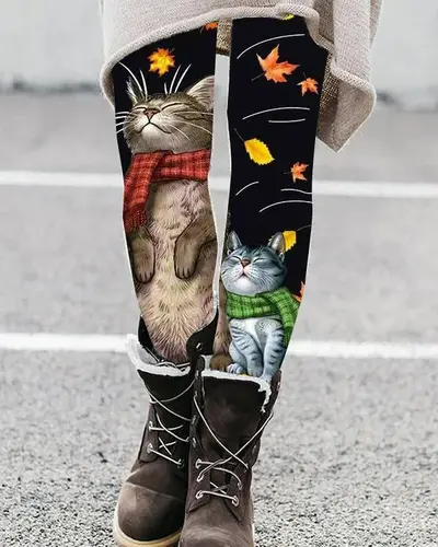 Damen-Herbst-Winter-Laufleggings, schlankmachend - 12