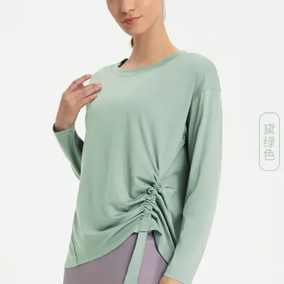 Women's Long-Sleeve Quick-Dry Breathable Yoga Top - 9