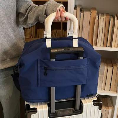 Expandable Large-Capacity Luggage Bag Portable Travel Tote for Short Trips Business Trips Sports Fitness Lightweight Maternity Hospital Bag Storage Organizer - 5