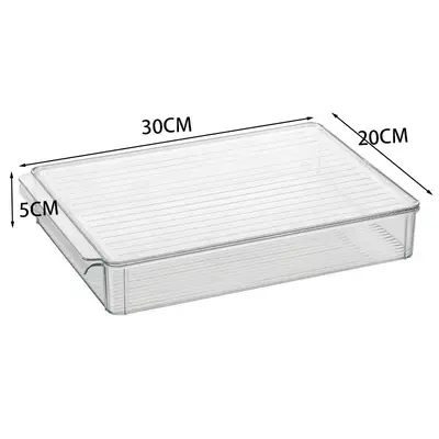 Transparent PET Desktop Organizer Box for Cosmetics, Masks and Snacks - 7