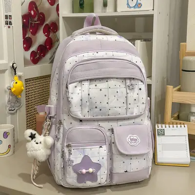 Lightweight Large Capacity School Backpack for Grades 5-6 - 8