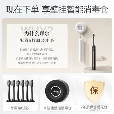 Baier A9pro electric toothbrush, sonic rechargeable adult