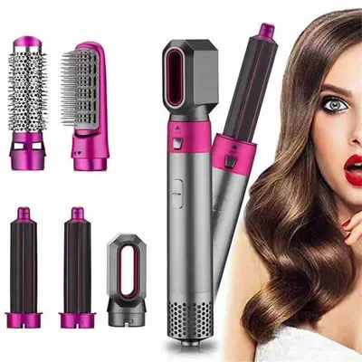 5-in-1 Hair Dryer, Negative Ion, Automatic Hair Styling Comb and Straightener