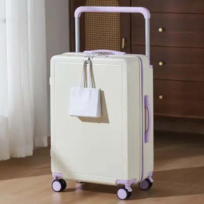 20-Inch Cabin Suitcase, Wide Wheels, Combination Lock, Lightweight - 13